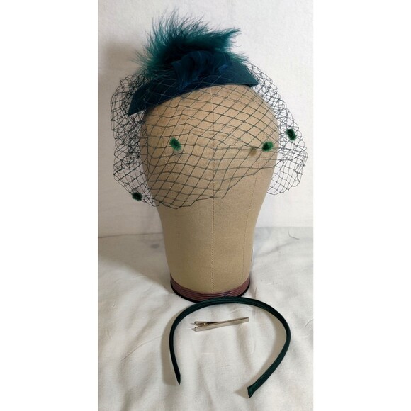 Fascinators Hat Kentucky Derby Tea Party Headwear for Women one size Green NEW - Picture 4 of 11
